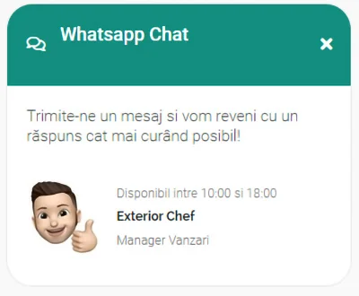 exterior chef whatsapp