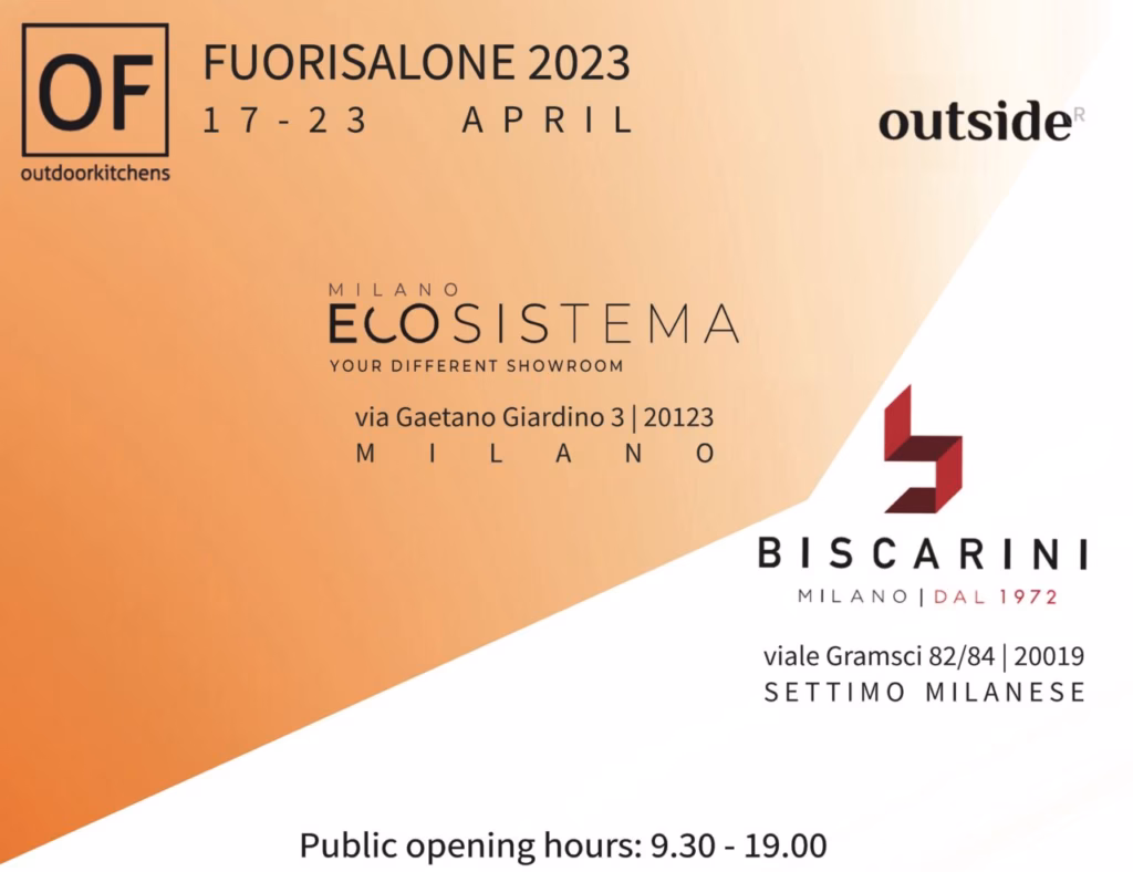 Fuorisalone 2023 - OF Bucătării în aer liber